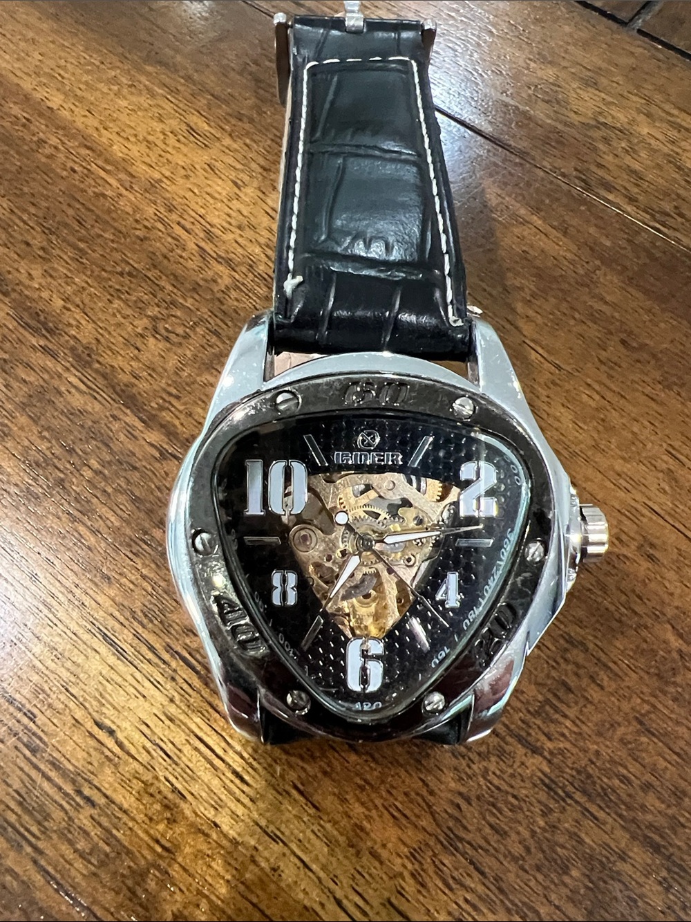 Men’s T-GOER Black Skeleton Dial Automatic Watch